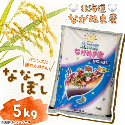 【令和7年産】産地直送 北海道　ながぬま産 ななつぼし 精米　5kg(1袋)