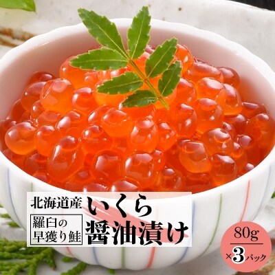 いくら醤油漬け 80g 3p お礼品詳細 ふるさと納税なら さとふる