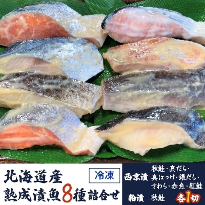 【2023年2月中旬発送】熟成漬魚8種詰合せ