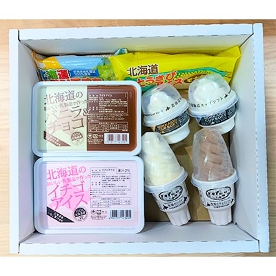 北海道産乳製品100%使用　さくら食品　バラエティアイスセット2