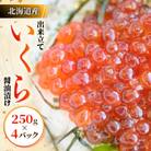 北海道産出来立ていくら醤油漬け250g×4パック