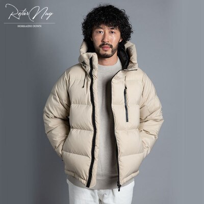 北海道ダウン:Retar Nuy/レタールヌイ DOWN PARKA 男女兼用:ベージュ/XSサイズ