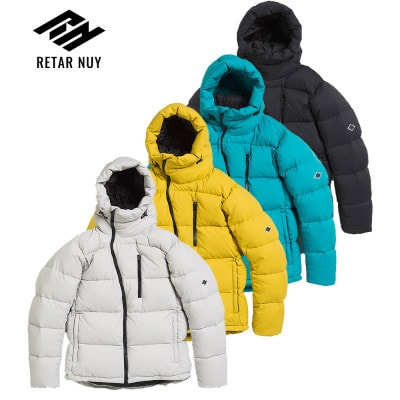 北海道ダウン:RETAR NUY/レタールヌイ ダウンパーカー25 男女兼用 アイスグレー/XS