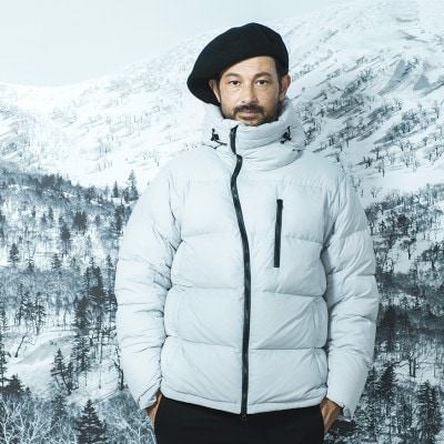 北海道ダウン:RETAR NUY/レタールヌイ ダウンパーカー25 男女兼用 アイスグレー/M