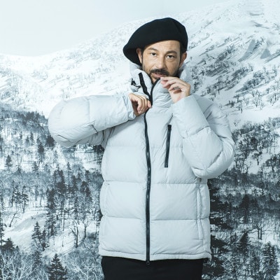 北海道ダウン:RETAR NUY/レタールヌイ ダウンパーカー25 男女兼用 アイスグレー/L