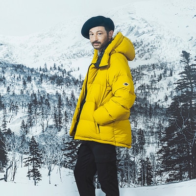 北海道ダウン:RETAR NUY/レタールヌイ ダウンパーカー25 男女兼用 マスタード/M