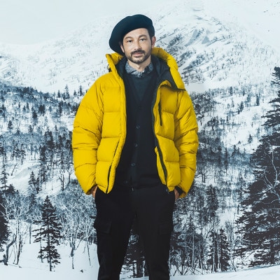 北海道ダウン:RETAR NUY/レタールヌイ ダウンパーカー25 男女兼用 マスタード/M