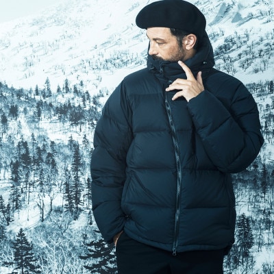 北海道ダウン:RETAR NUY/レタールヌイ ダウンパーカー25 男女兼用 ブラック/XS