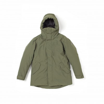 北海道ダウン:RETAR NUY NITAY ダウンコート25 男女兼用 カーキ/2XL