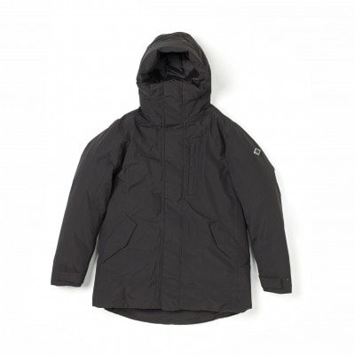 北海道ダウン:RETAR NUY NITAY ダウンコート25 男女兼用 ブラック/Mサイズ