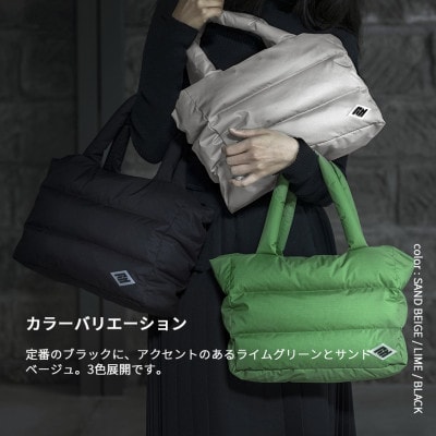 北海道ダウン:RETAR NUY/RURA 25 トートバッグ 男女兼用 ブラック