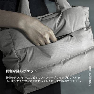 北海道ダウン:RETAR NUY/RURA 25 トートバッグ 男女兼用 ブラック