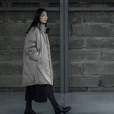 北海道ダウン:RETAR NUY/TANNE ロングダウンコート25 男女兼用 ベージュ/Mサイズ