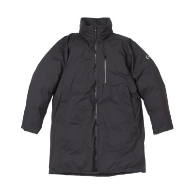 北海道ダウン:RETAR NUY/TANNE ロングダウンコート25 男女兼用 ブラック/Lサイズ