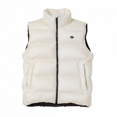 北海道ダウン:RETAR NUY/ESON ダウンベスト25 男女兼用 ホワイト/Sサイズ