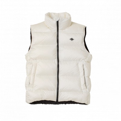 北海道ダウン:RETAR NUY/ESON ダウンベスト25 男女兼用 ホワイト/XLサイズ