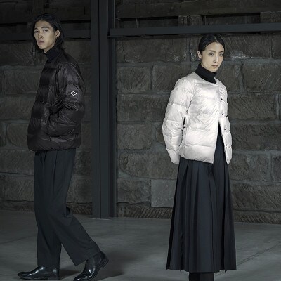 北海道ダウン:RETAR NUY/CISE ダウンカーディガン 25 女性専用 ホワイト/Mサイズ