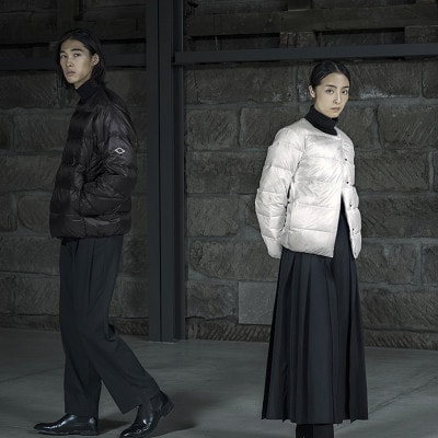 北海道ダウン:RETAR NUY/CISE ダウンカーディガン 25 女性専用 ホワイト/Lサイズ