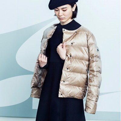 北海道ダウン:RETAR NUY/CISE ダウンカーディガン 25 女性専用 ベージュ/Sサイズ