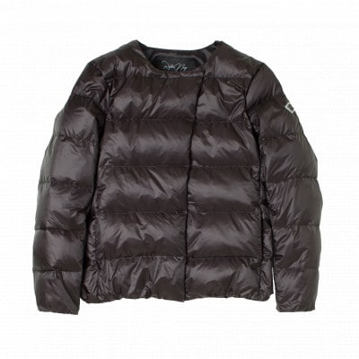 北海道ダウン:RETAR NUY/CISE ダウンカーディガン 25 女性専用 ブラック/Sサイズ