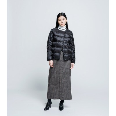 北海道ダウン:RETAR NUY/CISE ダウンカーディガン 26 女性専用 ブラック/Mサイズ