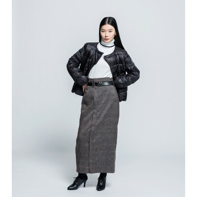 北海道ダウン:RETAR NUY/CISE ダウンカーディガン 26 女性専用 ブラック/Mサイズ