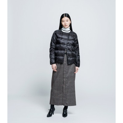 北海道ダウン:RETAR NUY/CISE ダウンカーディガン 26 女性専用 ブラック/Lサイズ