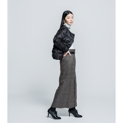 北海道ダウン:RETAR NUY/CISE ダウンカーディガン 26 女性専用 ブラック/Lサイズ