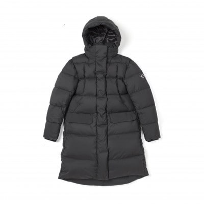 北海道ダウン:RETAR NUY/MAW ロングダウンコート25 女性サイズ ブラック/Mサイズ