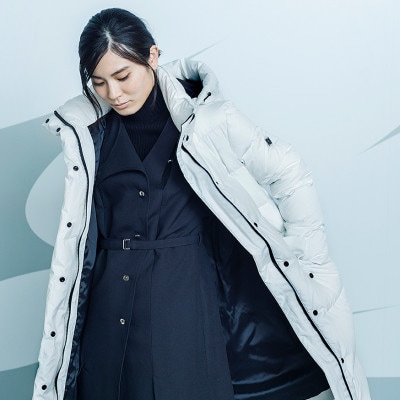 北海道ダウン:RETAR NUY/MAW ロングダウンコート25 女性サイズ ホワイト/Sサイズ