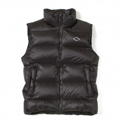北海道ダウン:RETAR NUY/ESON ダウンベスト25 男女兼用 ブラック/Mサイズ