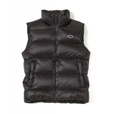 北海道ダウン:RETAR NUY/ESON ダウンベスト25 男女兼用 ブラック/Lサイズ