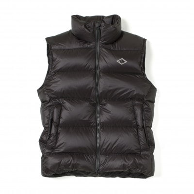 北海道ダウン:RETAR NUY/ESON ダウンベスト25 男女兼用 ブラック/XLサイズ