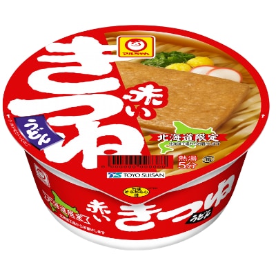 【東洋水産北海道工場】マルちゃん「赤いきつねうどん　北海道」12食入り1ケース