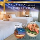 オーセントホテル小樽　ペア宿泊券　1泊2食付き　デラックスツインルーム&夕食　