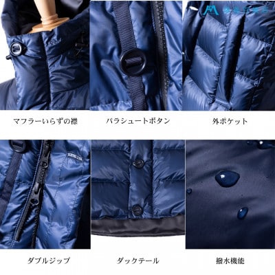 【藤巻百貨店】HOKKAIDODOWN×CENTENA 北海道ダウンベスト(ネイビー)Sサイズ