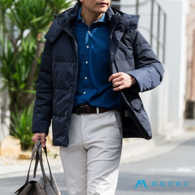 【藤巻百貨店】HOKKAIDODOWN×CENTENA 北海道ダウンコート(ネイビー)Lサイズ