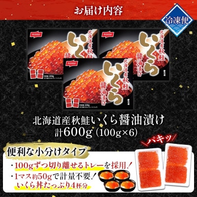 ニッスイ 北海道産秋鮭いくら醤油漬け 600g
