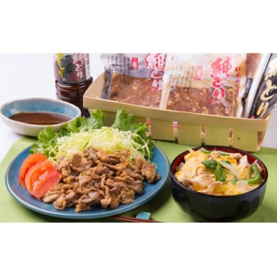 純どり3種(味噌・ピリ辛醤油・スライス)と焼き鳥のタレ詰合せ