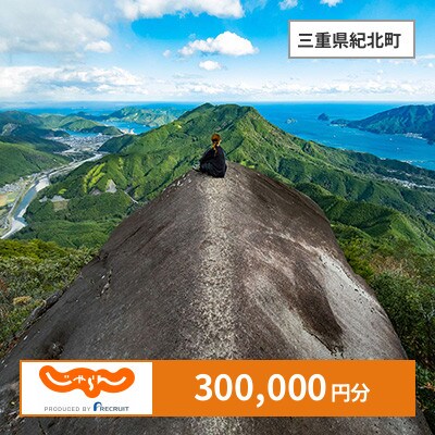 【じゃらんふるさと納税クーポン】 三重県紀北町でつかえる300,000円 クーポン