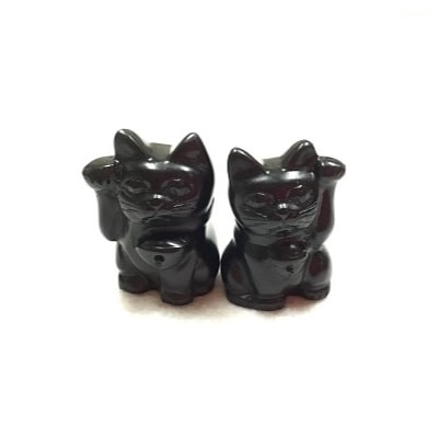 那智黒石のまち熊野☆【岡室碁石の那智黒ミニチュア置物4個セット】