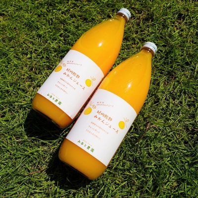 湊農園のみかん搾ったまんま!【紀州熊野みかんジュース】1000ml×6本　段ボール箱
