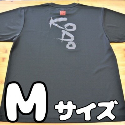 熊野古道Tシャツ【KODOTシャツ・黒・Mサイズ】ドライメッシュ生地