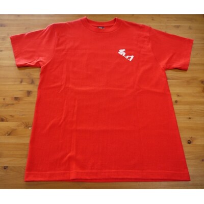 世界遺産熊野古道【鬼文字Tシャツ・赤・Mサイズ】綿100%