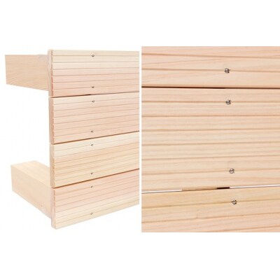 ひのき踏み台 滑り止め付き 玄関台の足場や、少し高い所のものを取る時にオススメ! 紀州産 総ひのき製