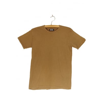 熊野番茶染め　Tシャツ　茶色(銅媒染)(Sサイズ)