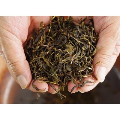 熊野番茶染め　スヌード　金茶色(チタン媒染)
