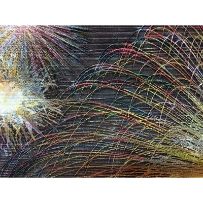 熊野市大花火木彫板画(B)