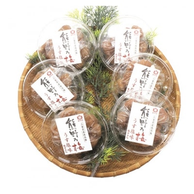 熊野乃梅「うす塩」小分け6パックセット