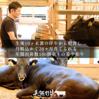 【美熊野牛】すき焼き・しゃぶしゃぶ用ロースと赤身モモ肉の詰め合わせ 400g